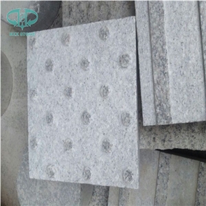 G603 China Silver White Star White Sesame White Bianco Crystal Grantie Flamed Sandblast Tactile Pedestrian Paver Blind Road Paver,Blind Paving Stone
