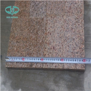 G682 Granite Cube Stone/Rustic Yellow/Pavers/Yellow Granite/Paving Stone ,Rust Granite Cobble Stone for Paving Outside