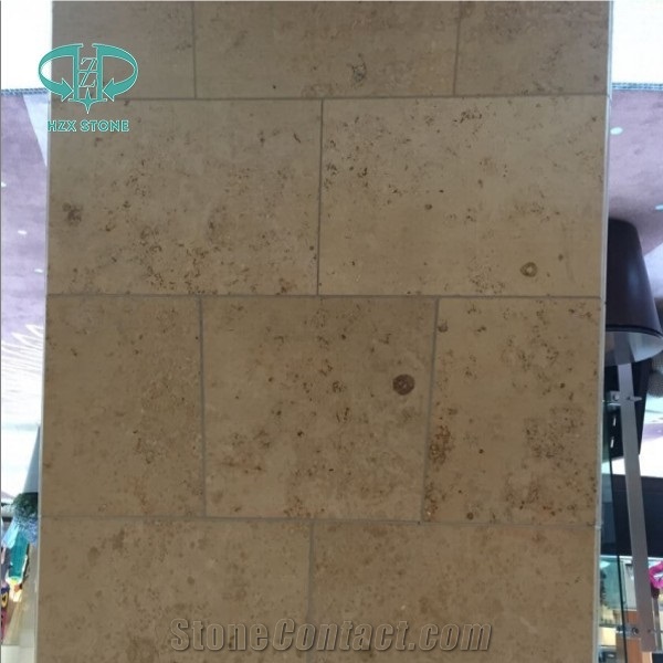 German Polished Jura Beige Limestone Tile & Slab for Wall Cladding, Flooring