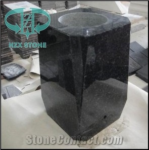 Granite Stone Vases, Shanxi Black Granite Vases