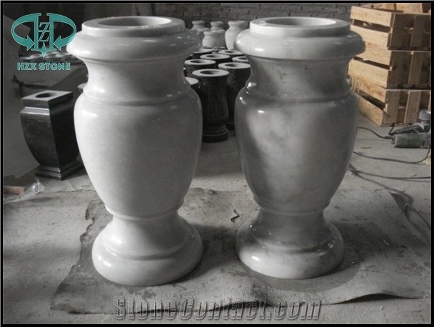 Grey Granite Vase, Urn, Monumental Vases