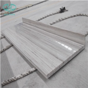 Grey Marble Bathroom Countertops, Wooden Marble Custom Vanity Tops, Bathroom Vanity Tops