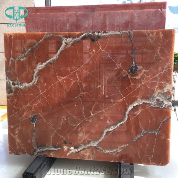 Natural Gem Stone Tiles & Slabs, Red Jade Semiprecious Stone