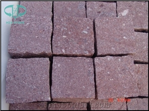 Red Porphyry Paving Stone, Red Porphyry Cube Stone & Pavers