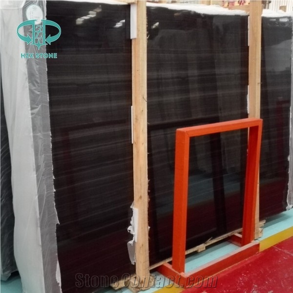 Royal Black Grainy,Black Timber,Black Serpeggiante Wood Marble Slabs & Tiles