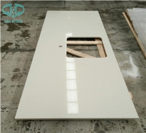 White Quartz Stone, Artificial White Quartz Countertop, White Caesar Quartz,Pure White Artificial Stone for Kitchen Countertops/Work Tops/Kitchen Tops/Kitchen Island Tops/ Quartz Countertops