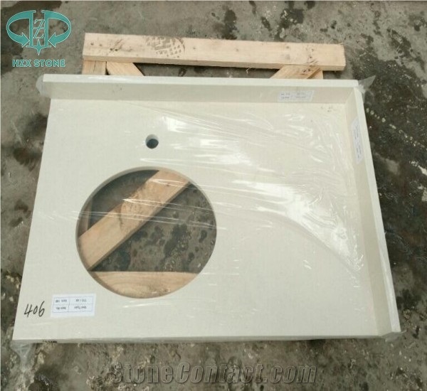 White Quartz Stone, Artificial White Quartz Countertop, White Caesar Quartz,Pure White Artificial Stone for Kitchen Countertops/Work Tops/Kitchen Tops/Kitchen Island Tops/ Quartz Countertops