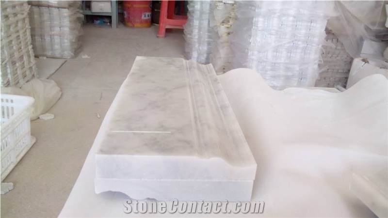 Carrara Marble Skirting,Polished Carrara Marble Border