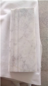 Carrara Marble Skirting,Polished Carrara Marble Border