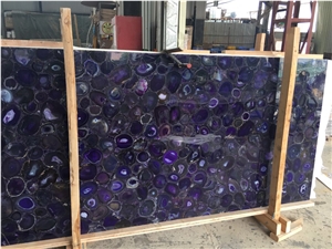 Purple Agate Slab & Tiles,Luxury Interior Background Decorate Tiles.Purple Agate for Shop and Lounge Wall Decoration,Lilac Semiprecious Stone