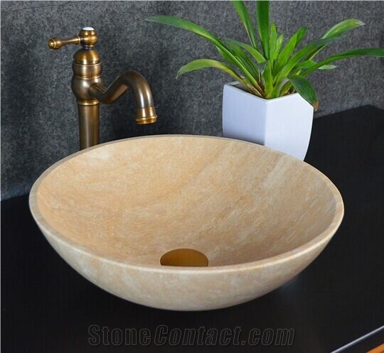 Rosa Serpeggiante Rectangle Sinks for Bathroom Sink