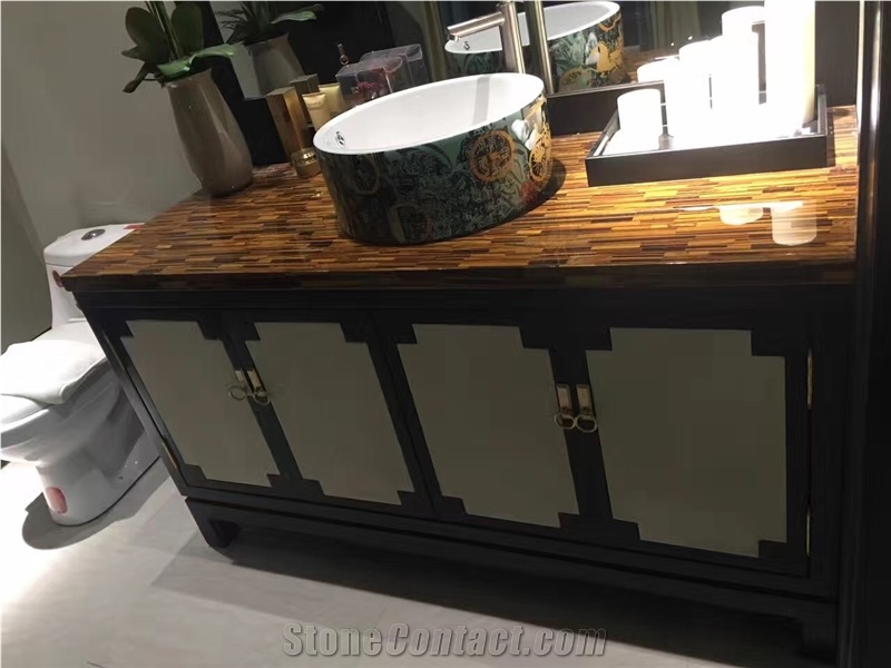 Semiprecious Table Tops Brown Amethyst Table Tops for Office