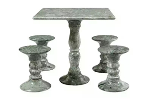 Solid Surface Basin Green Onyx Pedestal Basin For Bathroom