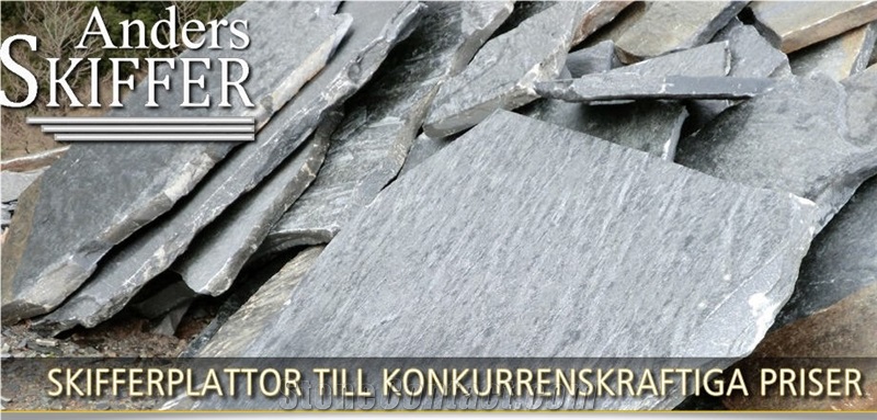 Offerdal Slate Flagstone Slabs, Tiles