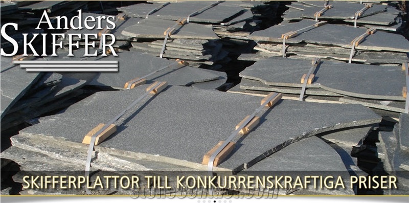 Offerdal Slate Flagstone Slabs, Tiles