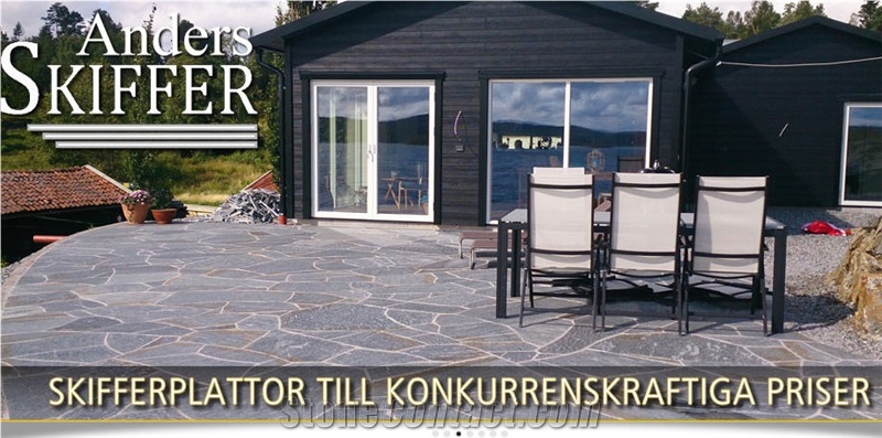 Offerdal Slate Flagstone Slabs, Tiles