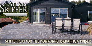 Offerdal Slate Flagstone Slabs, Tiles