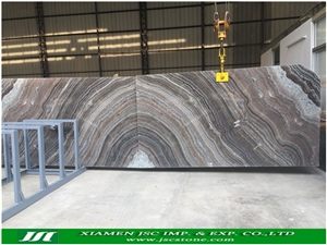 Bookmatched Black Tree Granite Slabs