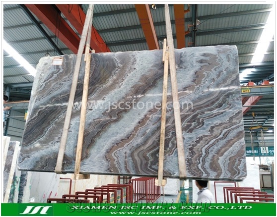 Bookmatched Black Tree Granite Slabs