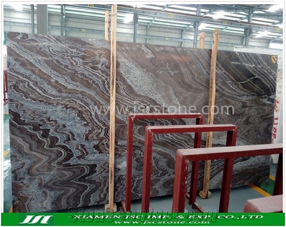 Bookmatched Black Tree Granite Slabs