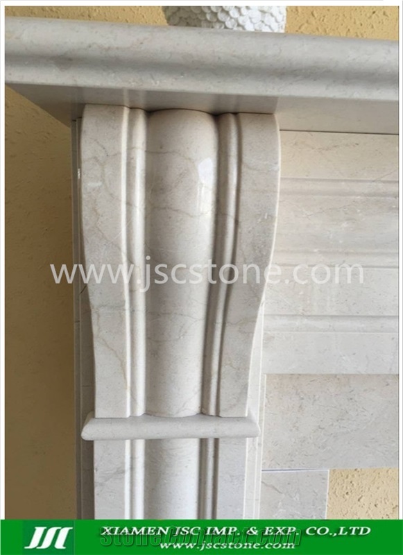 Cream Marfi Fireplace in Stock