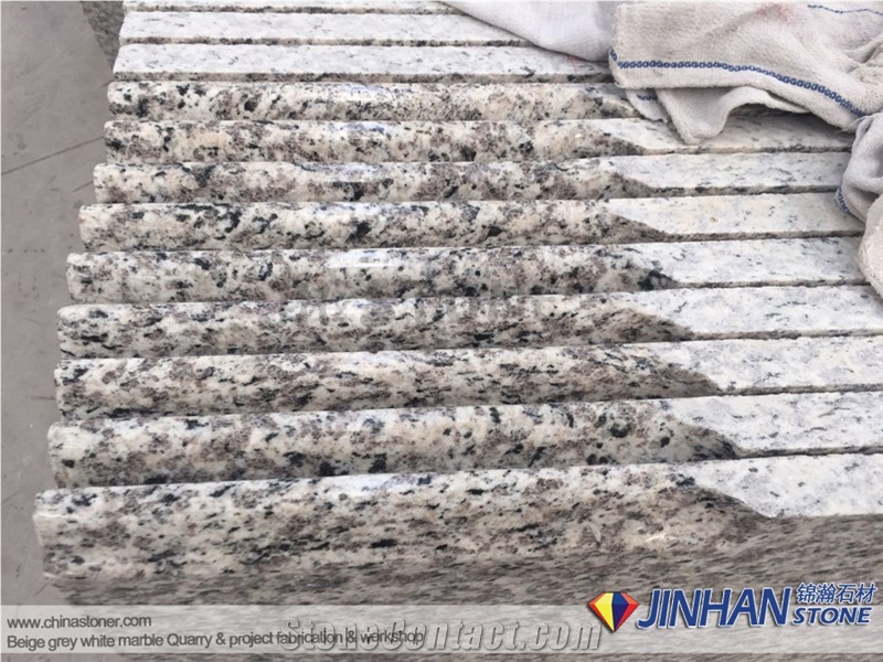 China Tiger Skin White Granite Precut Kitchen Countertop, Prefab Kitchen Worktops, G723 Granite Precut Kitchen Bar Tops, Tiger White Kitchen Desk Tops
