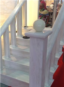 Kari Ice Jade, Kari Ice Onyx Slab & Tiles, Kari White Onyx Wall Bookmatch, Kari Ice Onyx Baluster