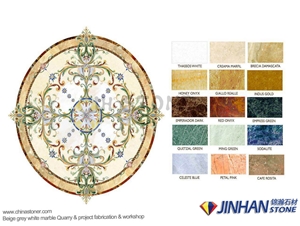 Mosaic Pattern, Water-Jet Medallion,Round, Square, Oval, Rectangular, Customized Pattern