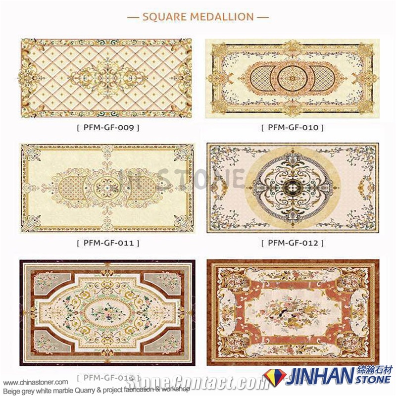 Mosaic Pattern, Water-Jet Medallion,Round, Square, Oval, Rectangular, Customized Pattern