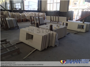 White Quartz Stone Kitchen Countertops, Zodiaq Quartz Countertops, Arfificial Stone Countertop