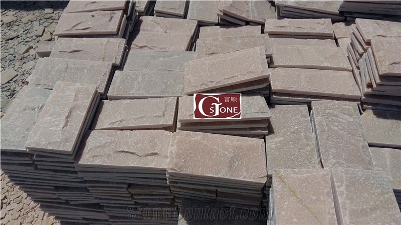 14 Pink Slate Mushroom Stone