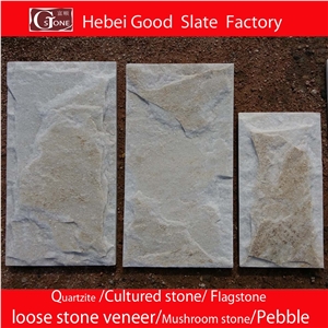 Beige White Quartzite Mushroom Stone