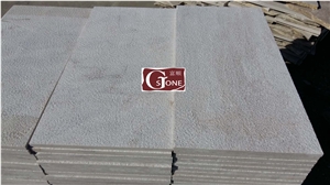Normal White Quartzite Bush Hammered Surface