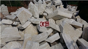 White Quartzite Mushroom Stone, Mushroom Wall Cladding