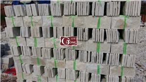 White Quartzite Mushroom Stone, Mushroom Wall Cladding