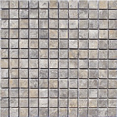 2.3x2.3 cm Travertine Mosaic Sheet,Square Mosaic Polished Turkey