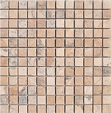2.3x2.3 cm Travertine Mosaic Sheet,Square Mosaic Polished Turkey