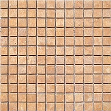 2.3x2.3 cm Travertine Mosaic Sheet,Square Mosaic Polished Turkey