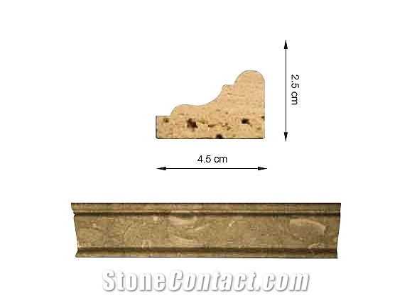 Travertine Honed Ogee Turkey