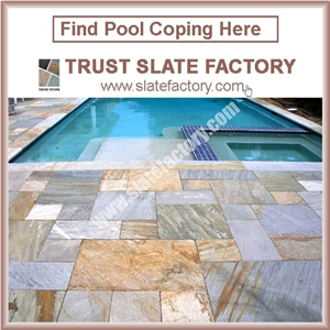 Golden Beige Quartzite Swimming Pool Edge,Gold Yellow Swimming Pool Surrounds Paving,Beige Quartzite Pool Surrounds Paving Stone