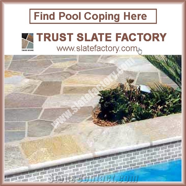 Silver Grey Pool Deck Pavers,Grey Quartzite Swimming Pool Coping,Pool Coping Paving Stone