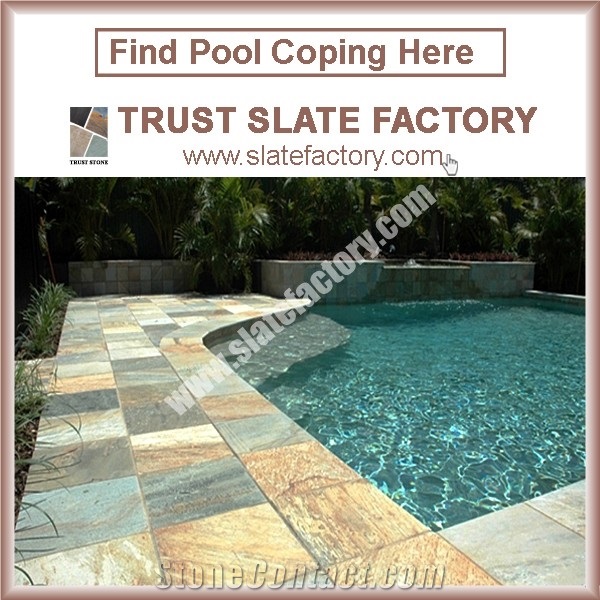 Silver Grey Pool Deck Pavers,Grey Quartzite Swimming Pool Coping,Pool Coping Paving Stone
