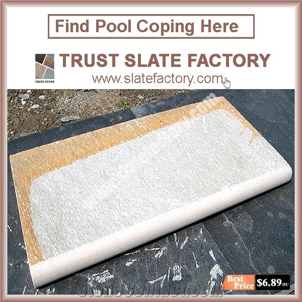 Swimming Pool Patio Pavers, Quartzite Stone Pool Patio Designs,Natural Stone Interlocking Patio Pavers