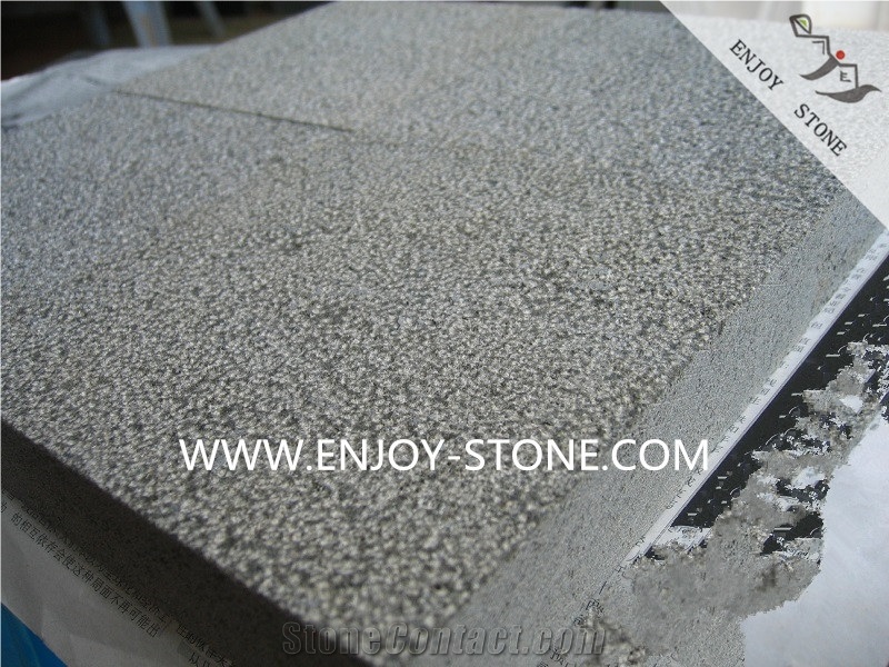 China Grey Basalt Bush Hammered,Chinese Andesite Stone,Hainan Basaltina,Light Basalt Tiles&Slabs