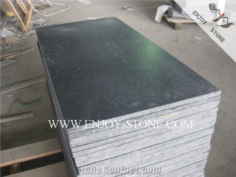 China Honed G684 Basalt,Fuding Pearl Black Slabs&Tiles,Basalt Pattern,Basalt Flooring,Paving Stone