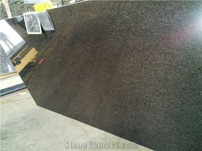 Black Pearl Granite Slabs, India Black Granite