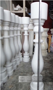 Absolute White Marble Balustrade, Royal White Marble Railings