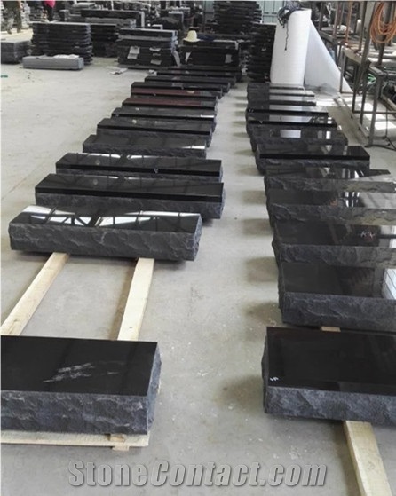 China Shanxi Black Granite Single Monuments P1&P5 Bases,Single Tombstones,Western Style Monuments,Custom Monuments,Headstones,Gravestones