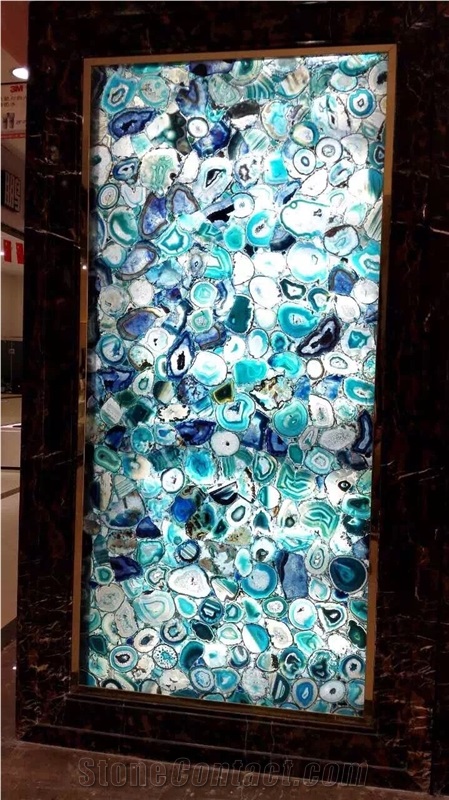 Semiprecious Agate Stone Slabs for Interior Wall Decoration,Gem Stone Tiles&Slabs
