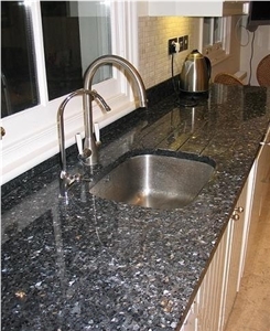 Blue Pearl Countertops, Norway Blue Granite Vanity Tops, Blue Granite Bath Tops